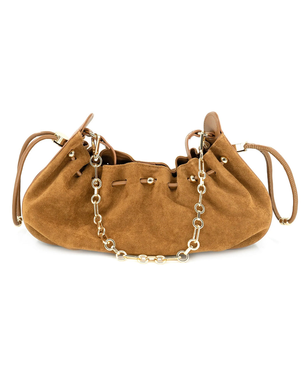 Cognac Suede Bag