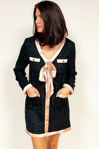 Tweed Bow Dress