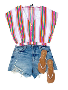 Adelie Stripe Top