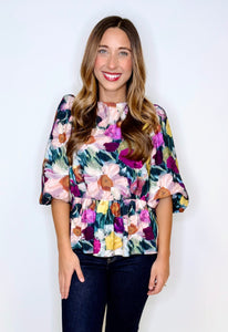 Esmarie Peplum Top
