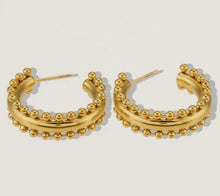 Load image into Gallery viewer, Gen Beaded Hoops
