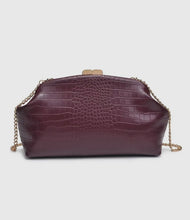 Load image into Gallery viewer, Camille Burgundy Clutch
