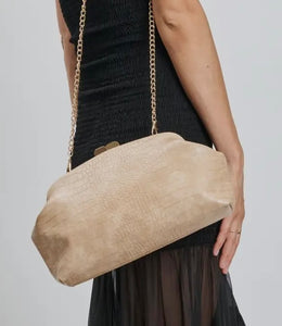 Camille Embossed Clutch