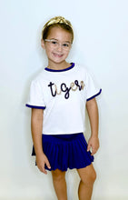 Load image into Gallery viewer, Girl&#39;s Purple Pleated Skort
