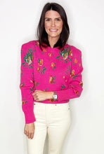 Load image into Gallery viewer, Printed Puff Sleeve Sweater
