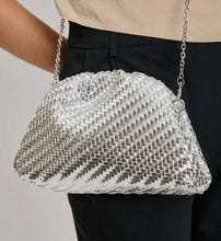Load image into Gallery viewer, Serena Silver Clutch
