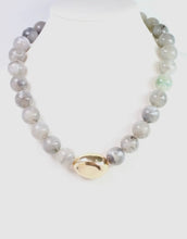 Load image into Gallery viewer, Brooklyn Grey Stone Necklace
