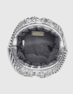 Serena Silver Clutch