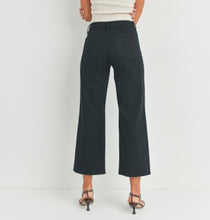 Load image into Gallery viewer, Black Trouser Cropped Jeans
