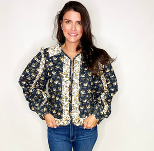 Floral Ditzy Cord Jacket