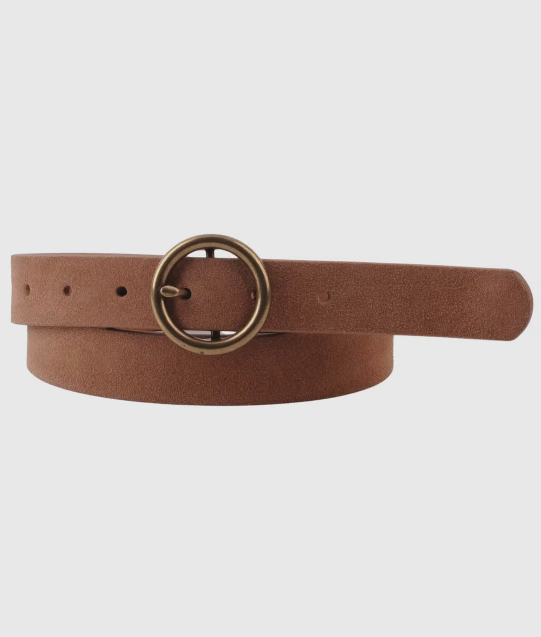 Camel Suede Belt