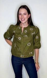Eva Embroidered Top