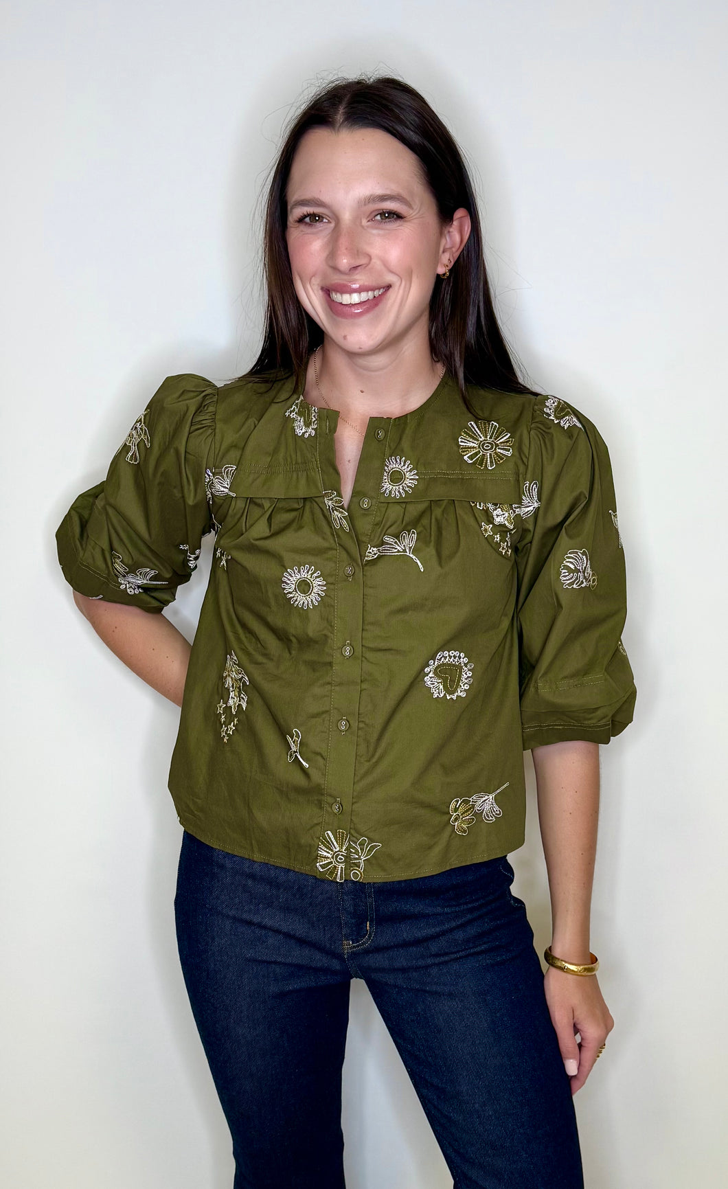 Eva Embroidered Top