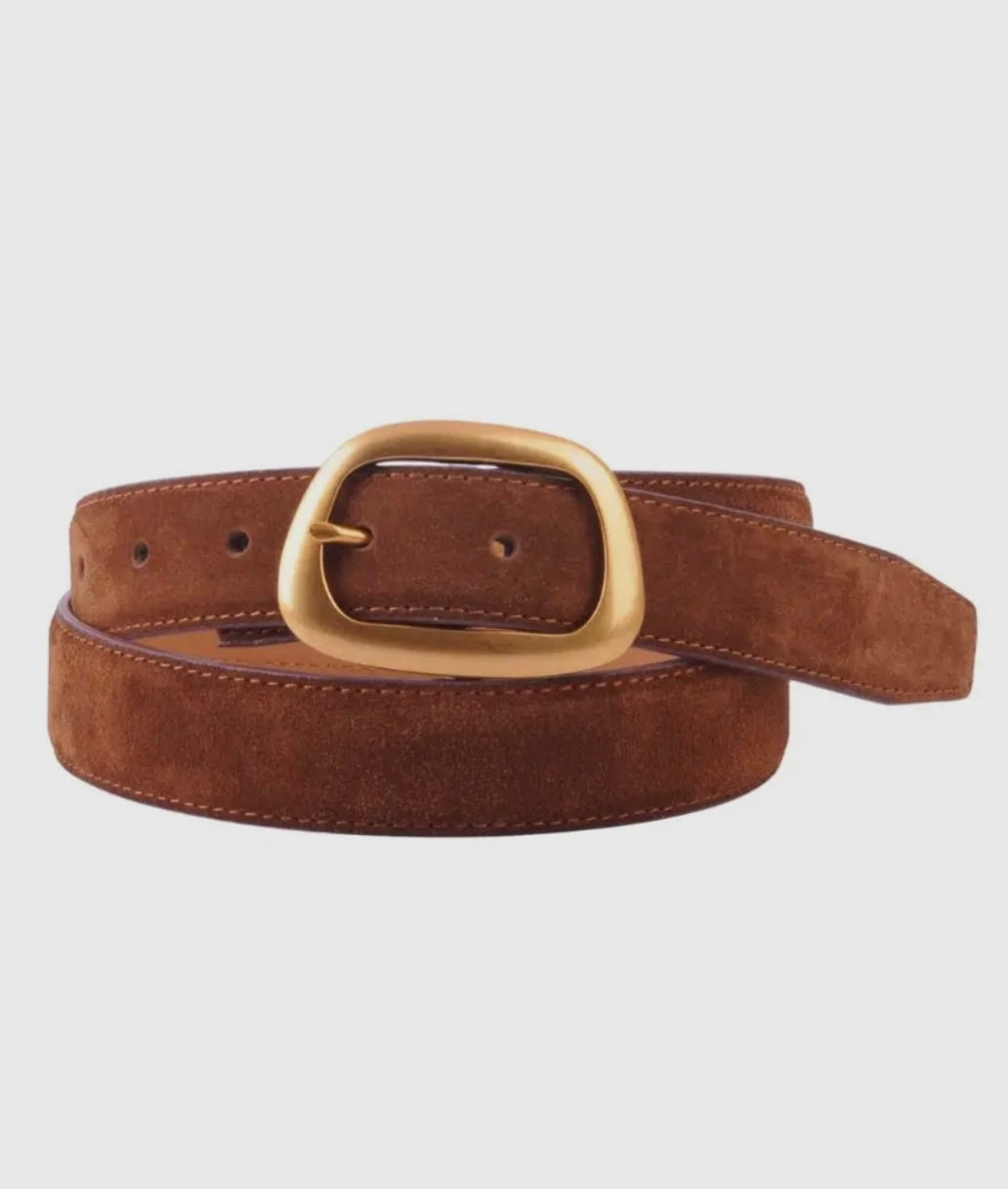 Caramel Organic Buckle Belt
