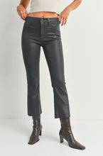 Load image into Gallery viewer, Coated Crop Flare Jeans

