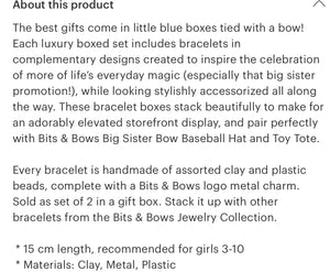 Big Sister Bracelet Set