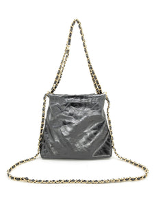 Black Crinkle Bag