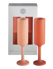 Load image into Gallery viewer, Silicone Peach/Terra Champagne Flute
