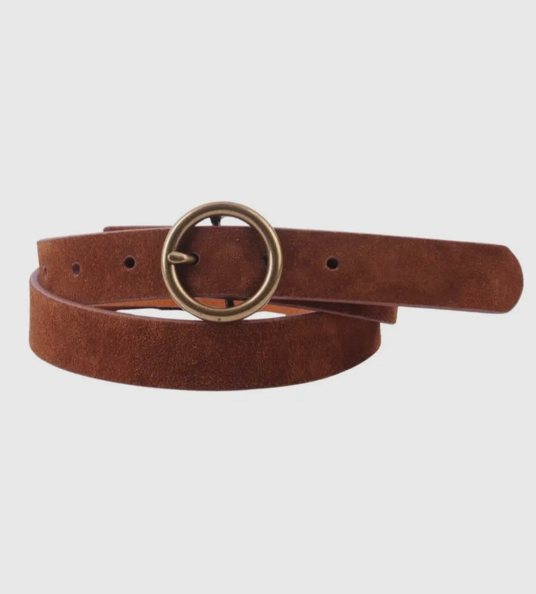 Caramel Suede Belt