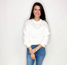 Load image into Gallery viewer, L/S Lace Detail Top
