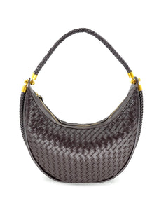 Woven Chocolate Hobo
