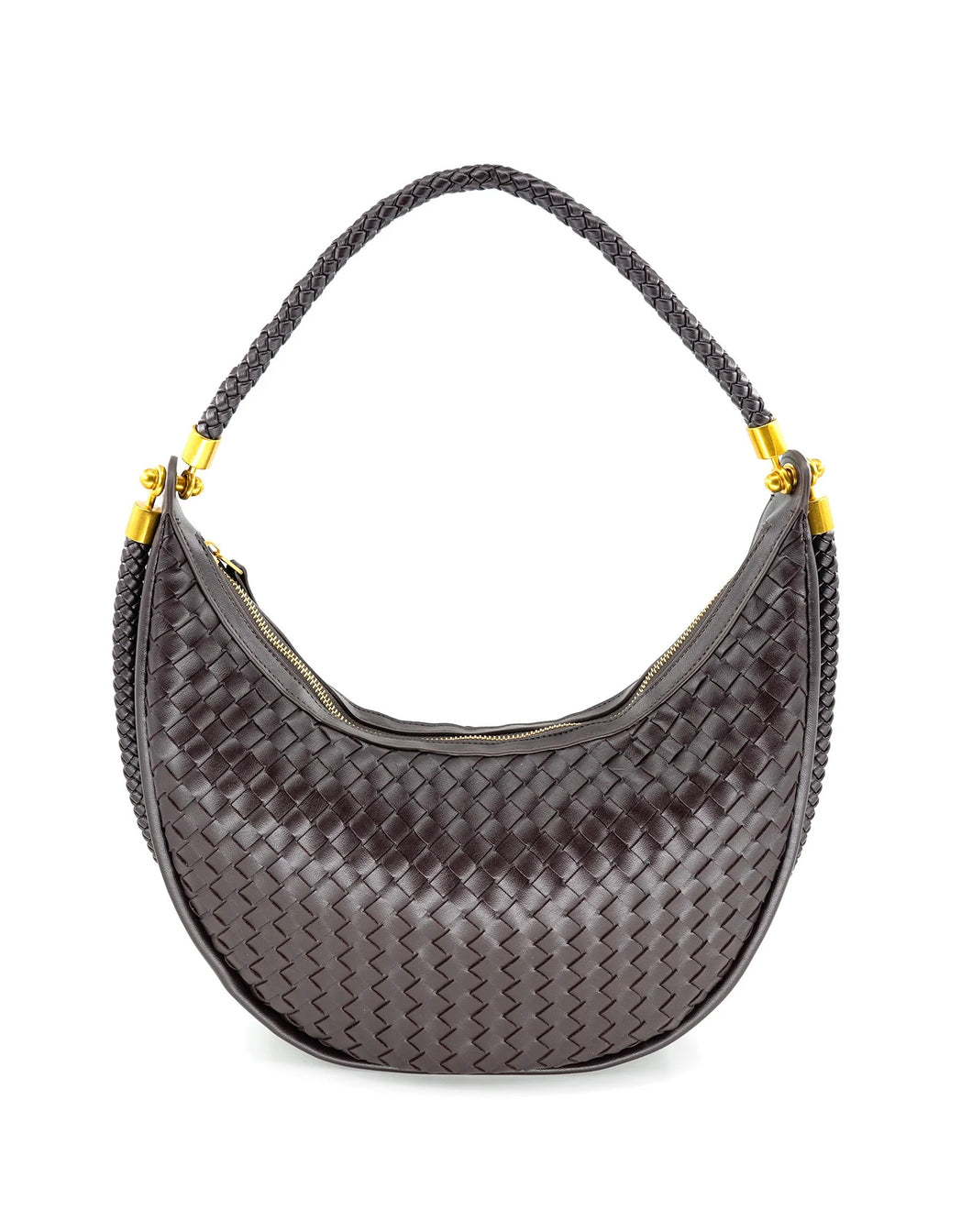 Woven Chocolate Hobo