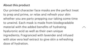 Princess Sheet Face Mask Set