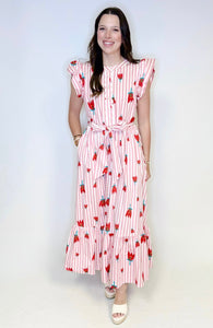 Poppy Stripe Maxi