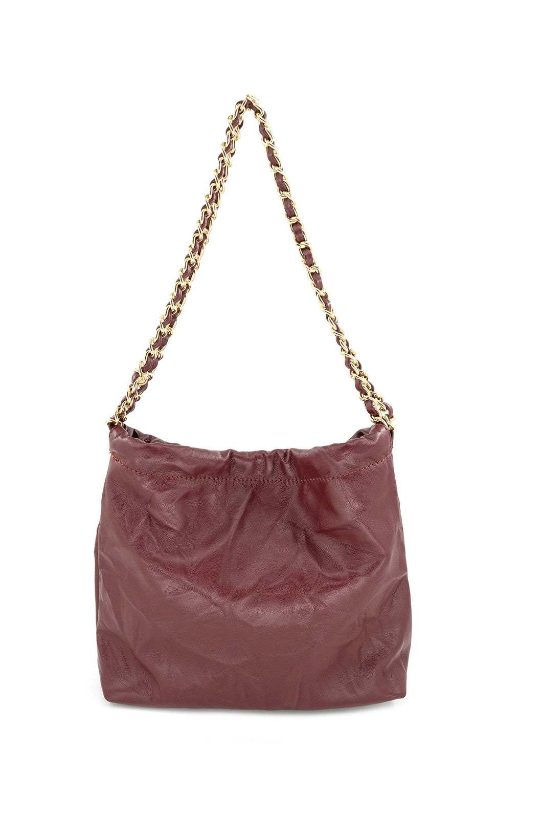 Burgundy Crinkle Bag