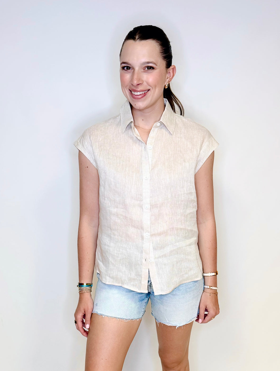 Lisa Button Top
