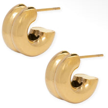 Load image into Gallery viewer, Nash Gold Hoops
