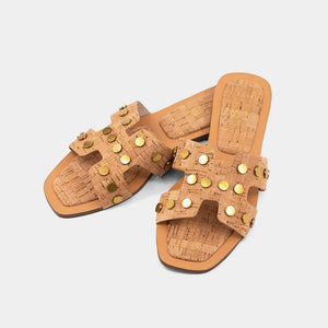 Donatella Cork Sandals
