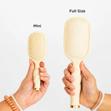 Load image into Gallery viewer, Mini Tan Detangler Hair Brush
