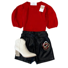 Load image into Gallery viewer, Short Puff Sleeve Knit Top
