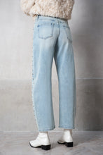Load image into Gallery viewer, Fran Studded Barrel Jeans

