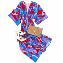 Load image into Gallery viewer, Printed Kimono Maxi Dress
