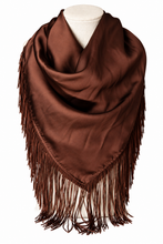 Load image into Gallery viewer, Chocolate Fringe Scarf
