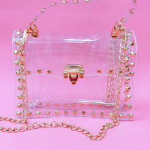 Load image into Gallery viewer, Clear Studded Purse
