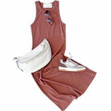 Load image into Gallery viewer, Ivette Ribbed Tank Dress

