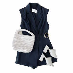 Padded Shoulder Romper