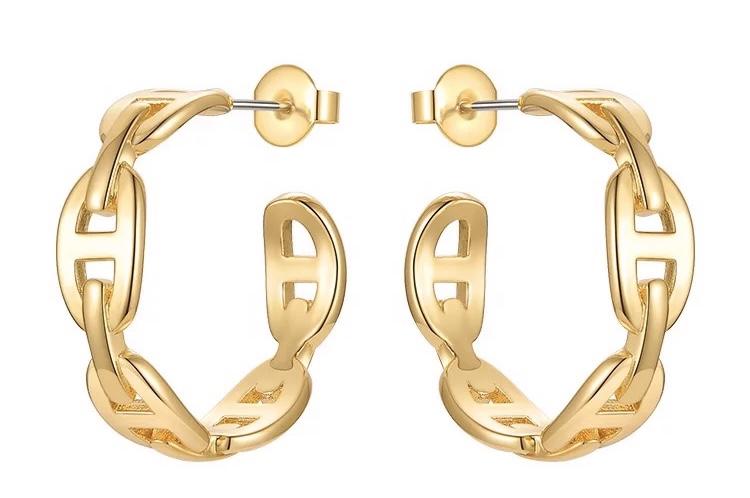 Rosie Link Hoop Earrings