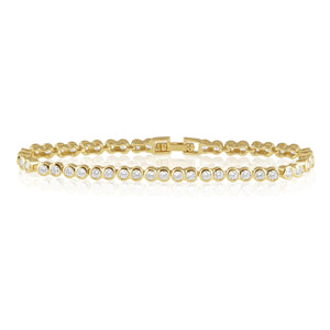 Bezel Tennis Bracelet