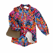 Load image into Gallery viewer, Floral Button L/S Romper
