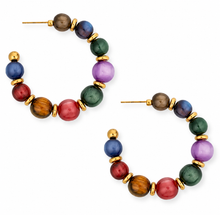Load image into Gallery viewer, Mara Beaded Hoops
