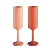 Load image into Gallery viewer, Silicone Peach/Terra Champagne Flute
