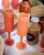 Load image into Gallery viewer, Silicone Peach/Terra Champagne Flute
