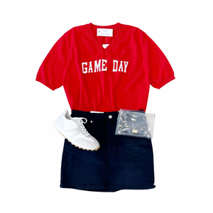 Red Game Day Sweater