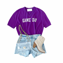 Load image into Gallery viewer, Purple Game Day Sweater
