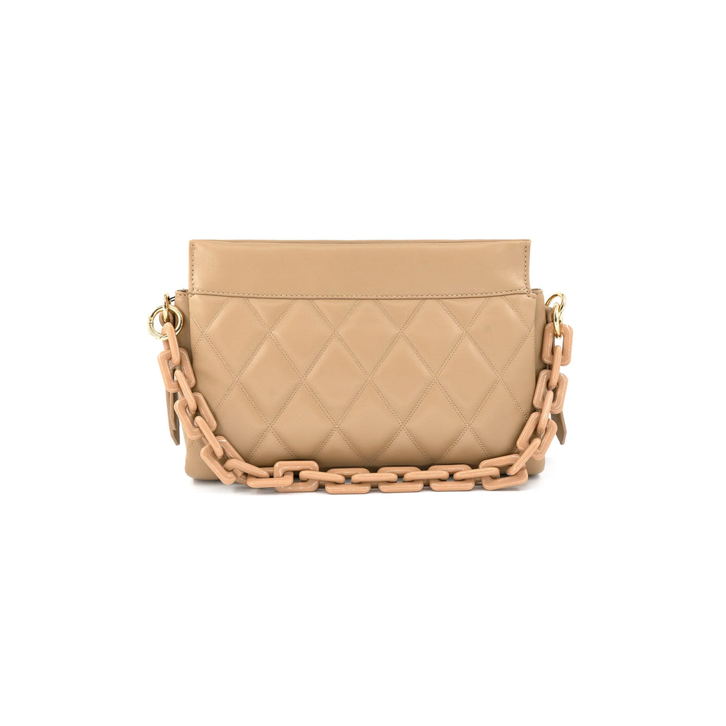 Tan Quilted Purse