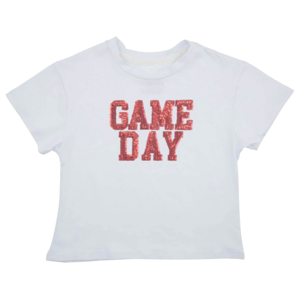 Kid's Sequin Game Day Tee
